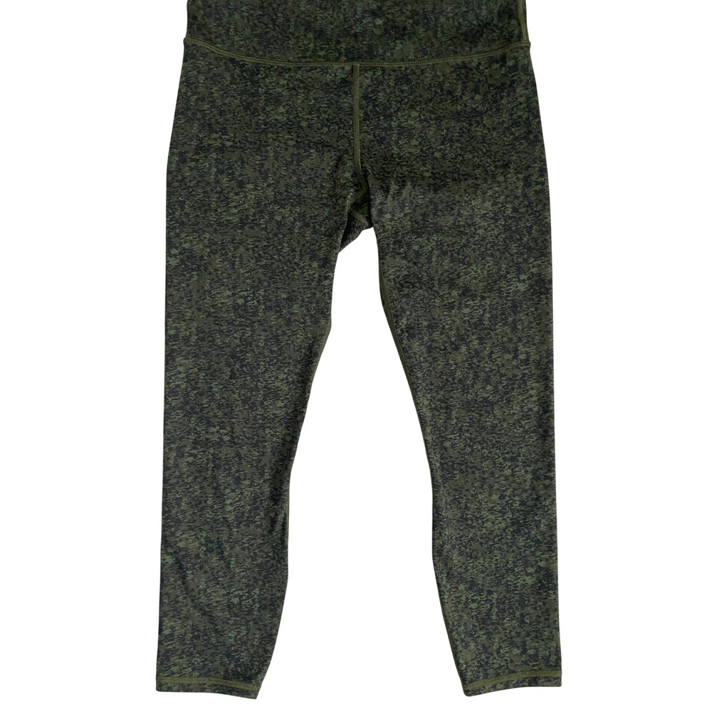 Fabletics Womens Olive Green Space Dye Cropped Leggings CS1829573-2495-17040 M - Picture 7 of 9